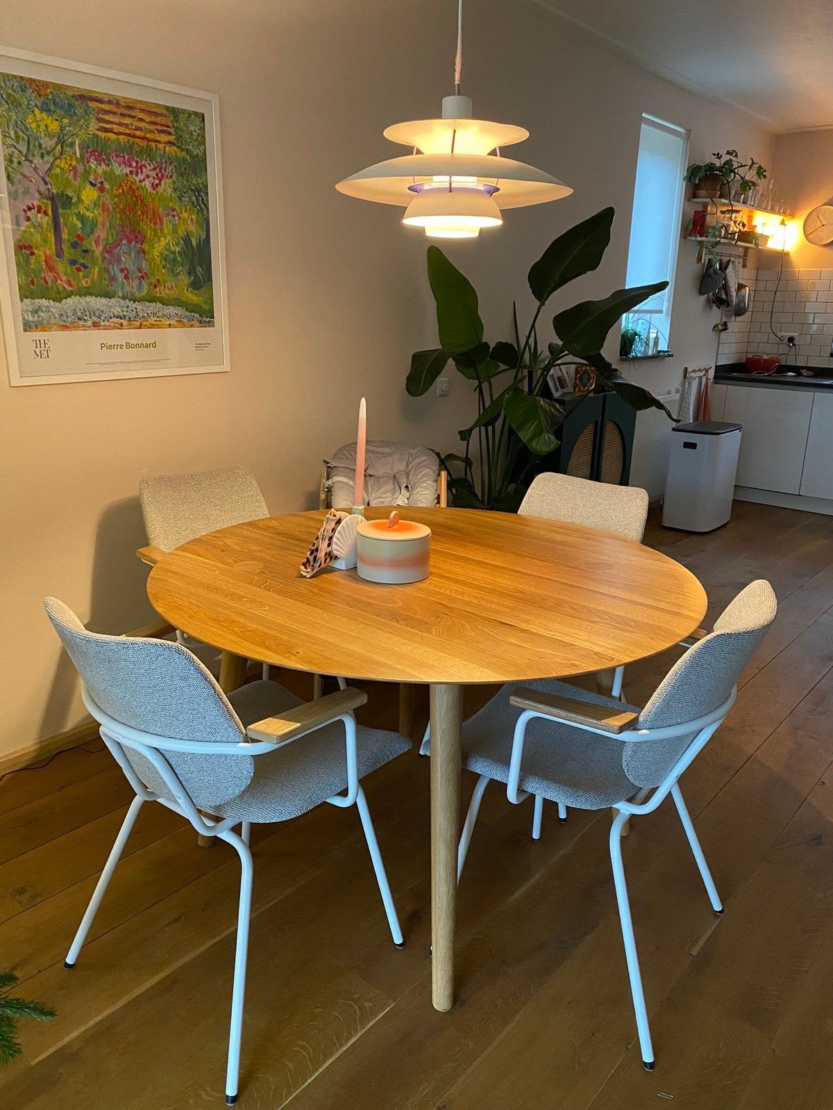 Sav&Økse Olger Tafel Rond, Huis en Inrichting, Ophalen, 100 tot 150 cm, Zo goed als nieuw, Eikenhout
