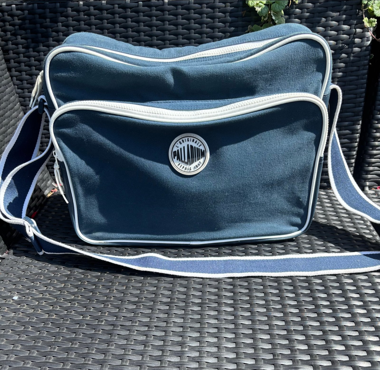 Palladium tas - Blauw met witte accenten, Verzenden, Gebruikt, Blauw, Overige merken