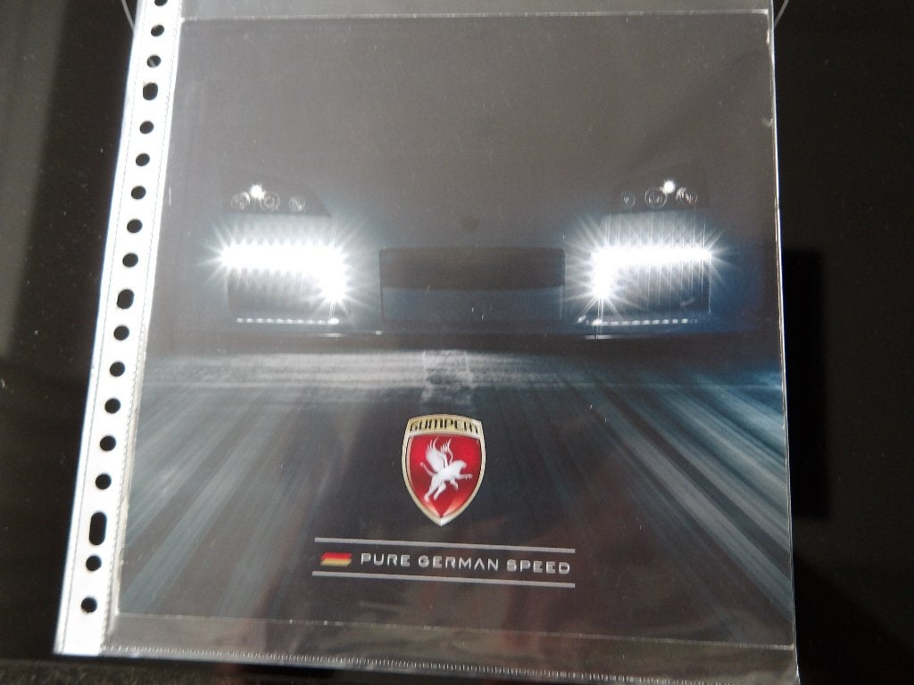 Gumpert Apollo Pure German Speed Brochure, Ophalen of Verzenden, Zo goed als nieuw, Overige merken, Gumpert