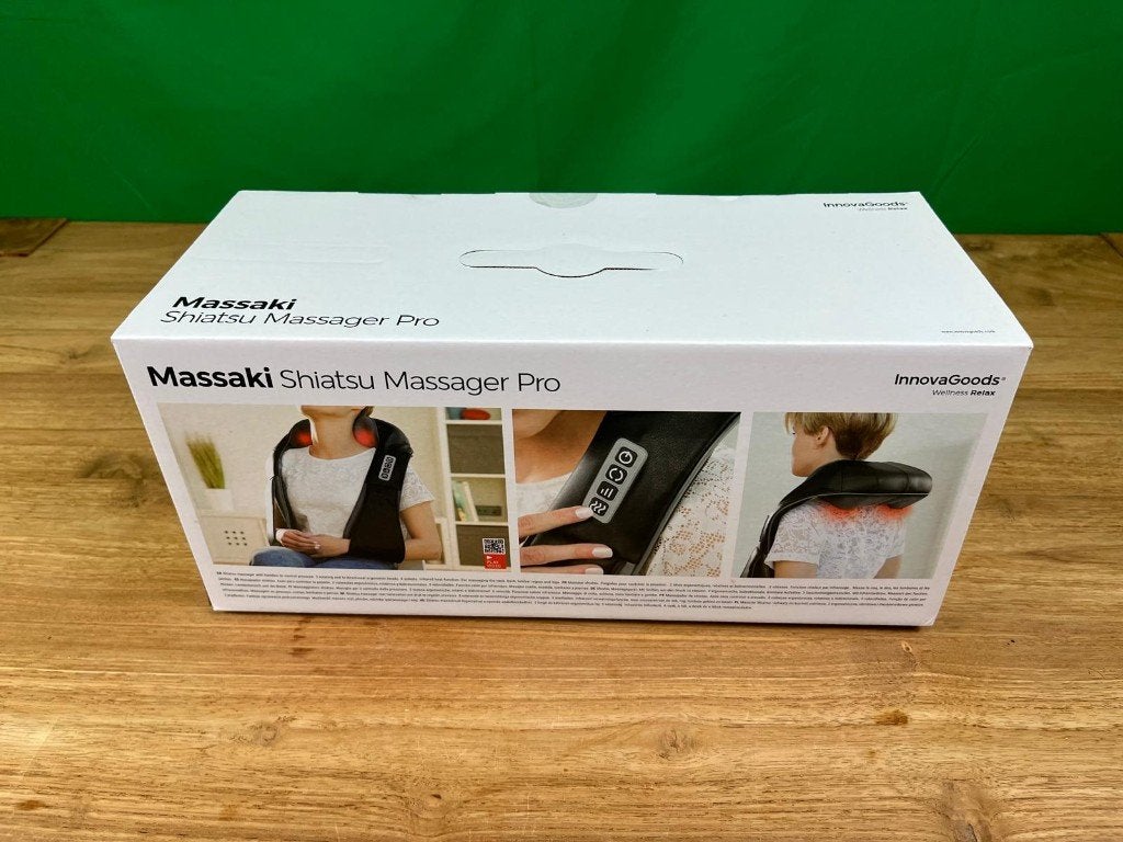 InnovaGoods Massaki Shiatsu Massager Pro met warmtefunctie, Sport en Fitness, Ophalen, Nieuw, Apparaat