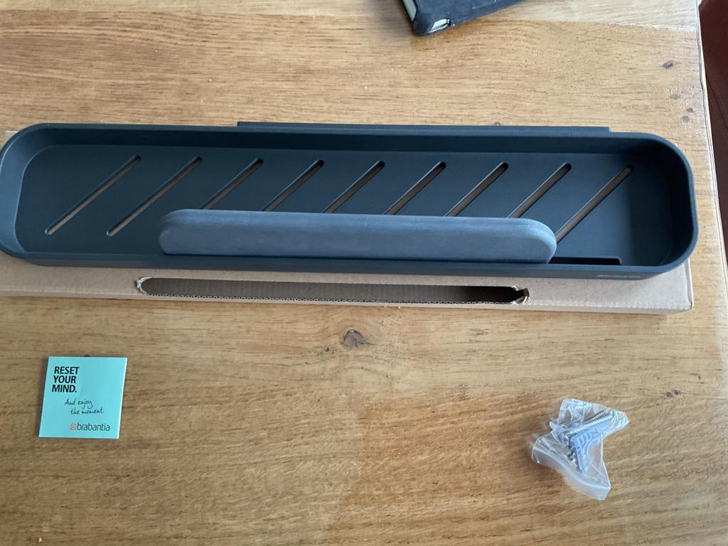 Brabantia MindSet Doucheplankje met wisser - Nieuw, Ophalen, Nieuw, Zwart, Overige typen