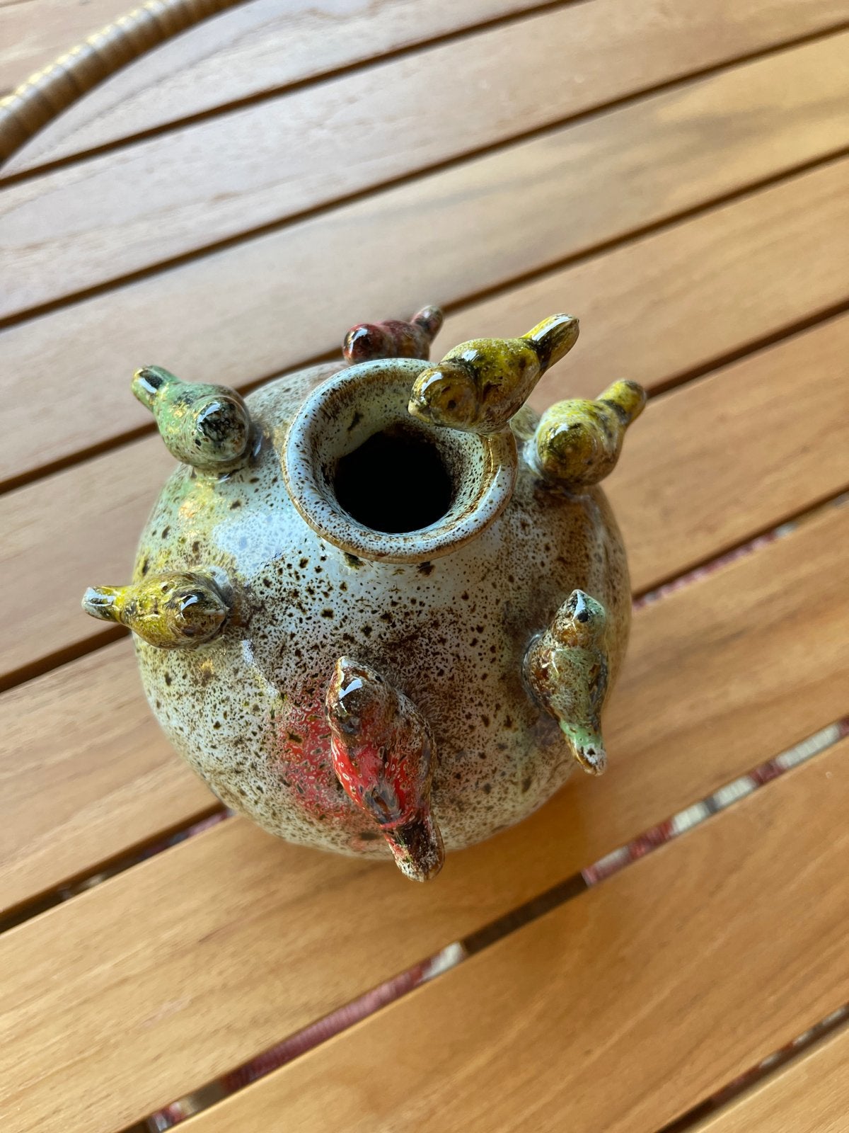 Decoratief Vaasje, Ophalen of Verzenden, Zo goed als nieuw, Op voet, Steen/keramiek