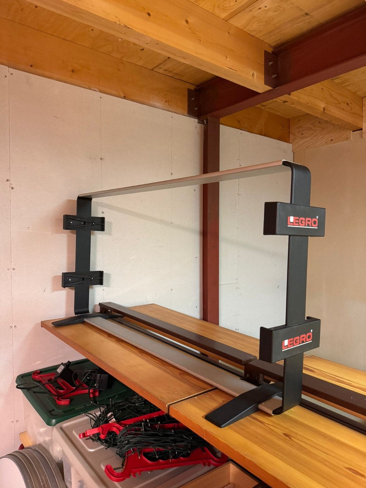 Legro duo papierrolhouder 1m breed duo voor 2 rollen, Diversen, Cadeaupapier, Ophalen of Verzenden, Gebruikt