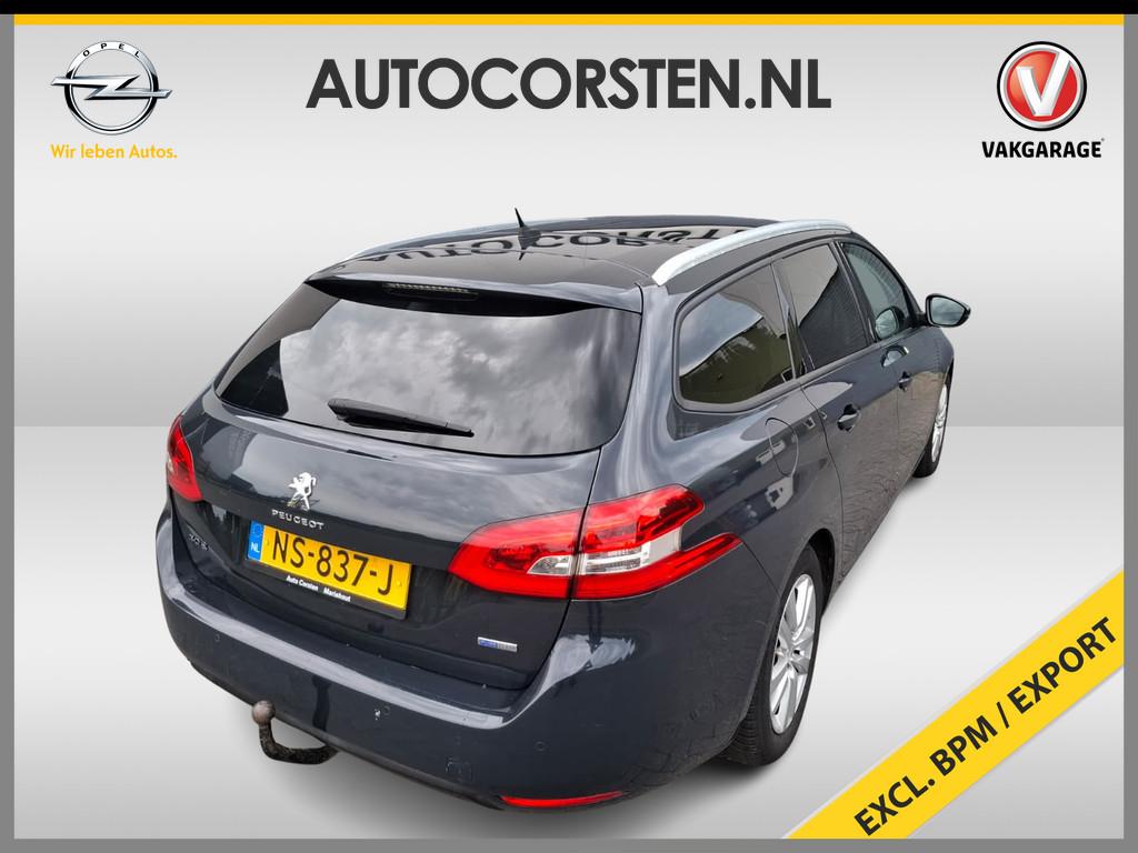 Peugeot 308 SW 1.2T 111PK Navi Ecc * Ex Bpm Export * Panoram, Voorwielaandrijving, Stof, 1165 kg, Origineel Nederlands
