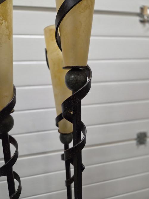 vloerlamp gevlochten smeedijzer, Huis en Inrichting, Lampen | Vloerlampen, Ophalen of Verzenden, 'T Olde Gre-j, Info@toldegrej.nl
