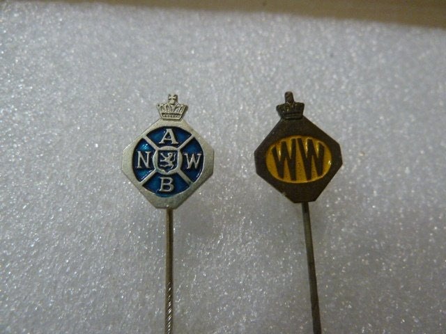 Vintage Speldjes: ANWB en WW Pins, Verzamelen, Ophalen of Verzenden, Gebruikt, Merk, Speldje of Pin