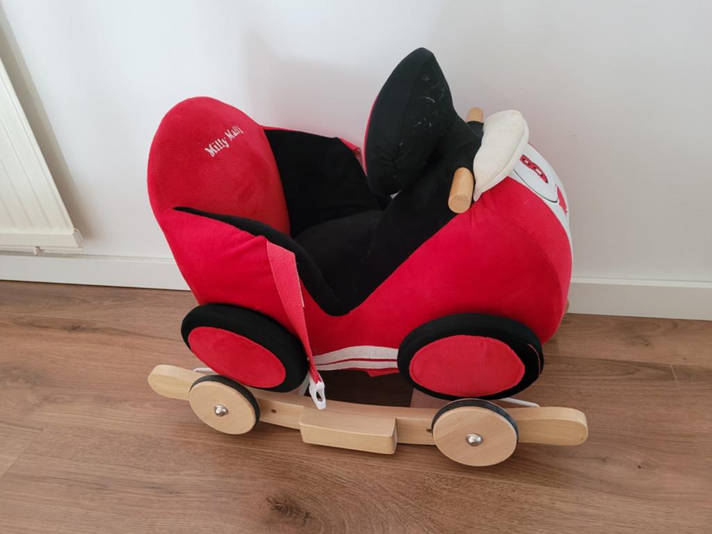 Milly Mally hobbelauto, Ophalen, Gebruikt