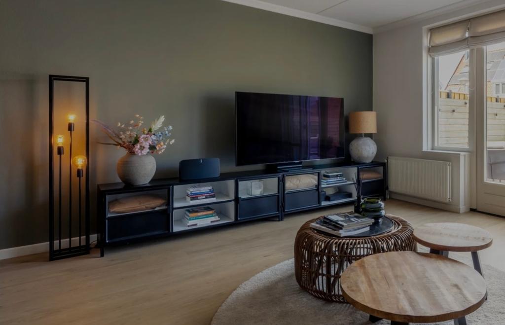 Mooie industriele tv meubel 320 x 42 x 56, Ophalen, Gebruikt, 200 cm of meer, Minder dan 100 cm