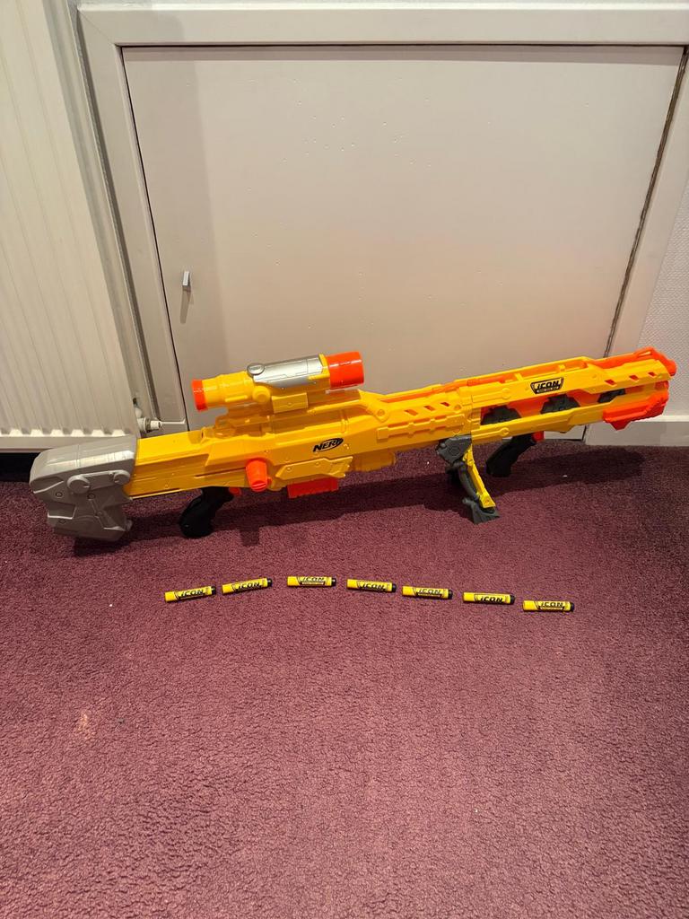 Nerf N-Strike Icon Series - Longshot CS-6 Foam 3-in-1 Nerf, Kinderen en Baby's, Speelgoed | Buiten | Actiespeelgoed, Ophalen of Verzenden