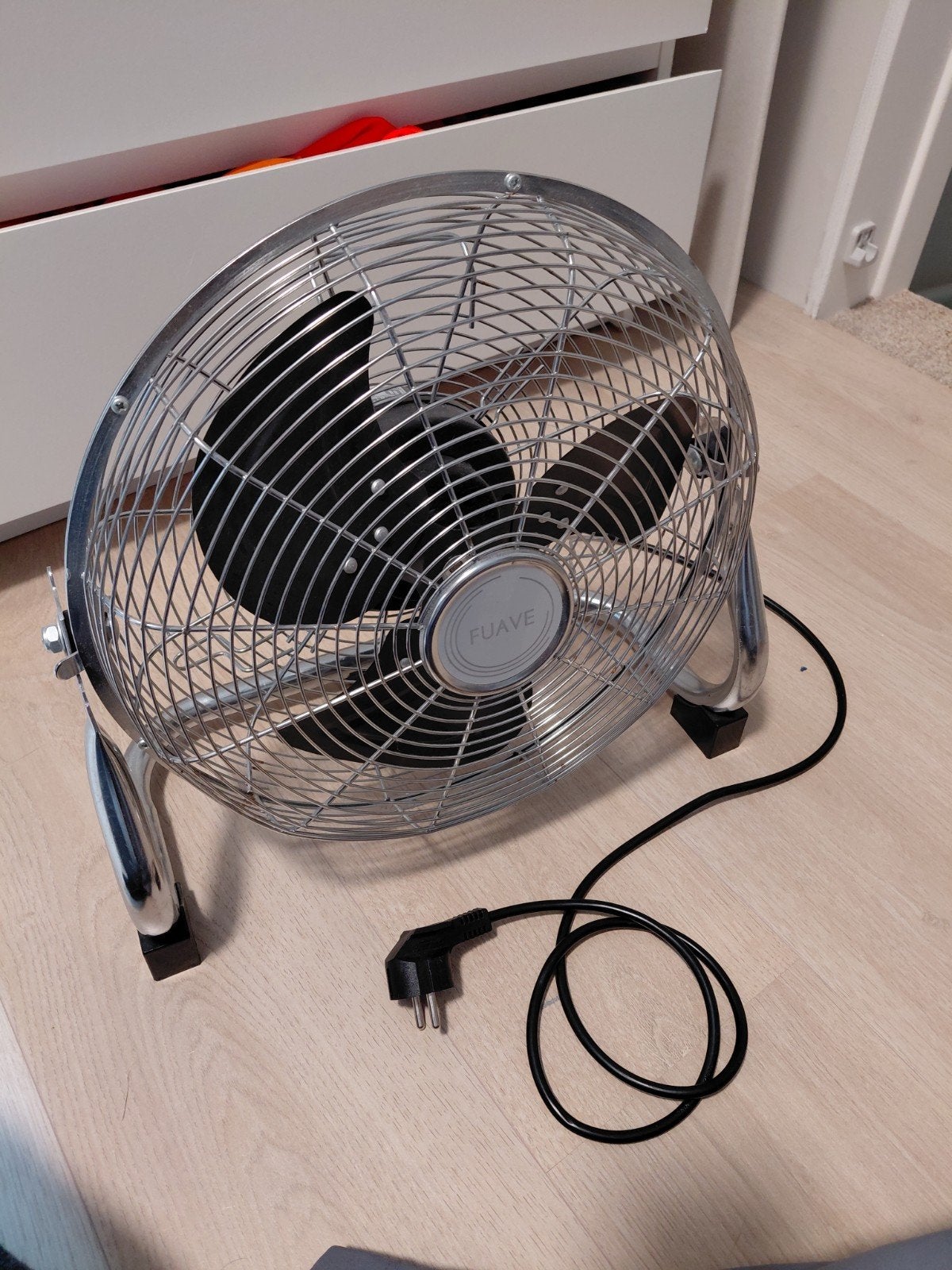 Fuave ventillator 45W 38x38.5cm, Witgoed en Apparatuur, Ventilatoren, Ophalen, Gebruikt, Vloerventilator