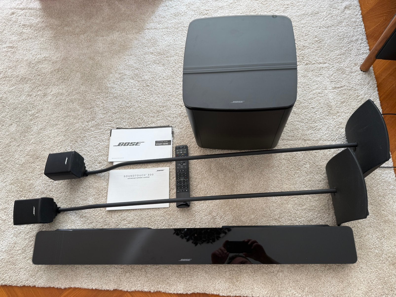 Bose Soundtouch 300 Soundbar met Acoustimass 300 Subwoofer, Overige merken, Soundbar, 70 watt of meer, Ophalen of Verzenden