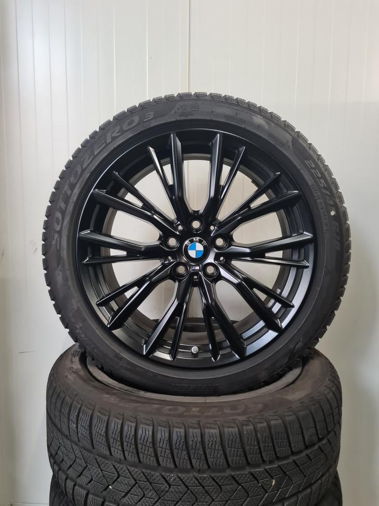 18' BMW 3 4 Serie Styling 796M Breedset met winterbanden, Auto-onderdelen, Banden en Velgen, 18 inch, Banden en Velgen, Personenwagen