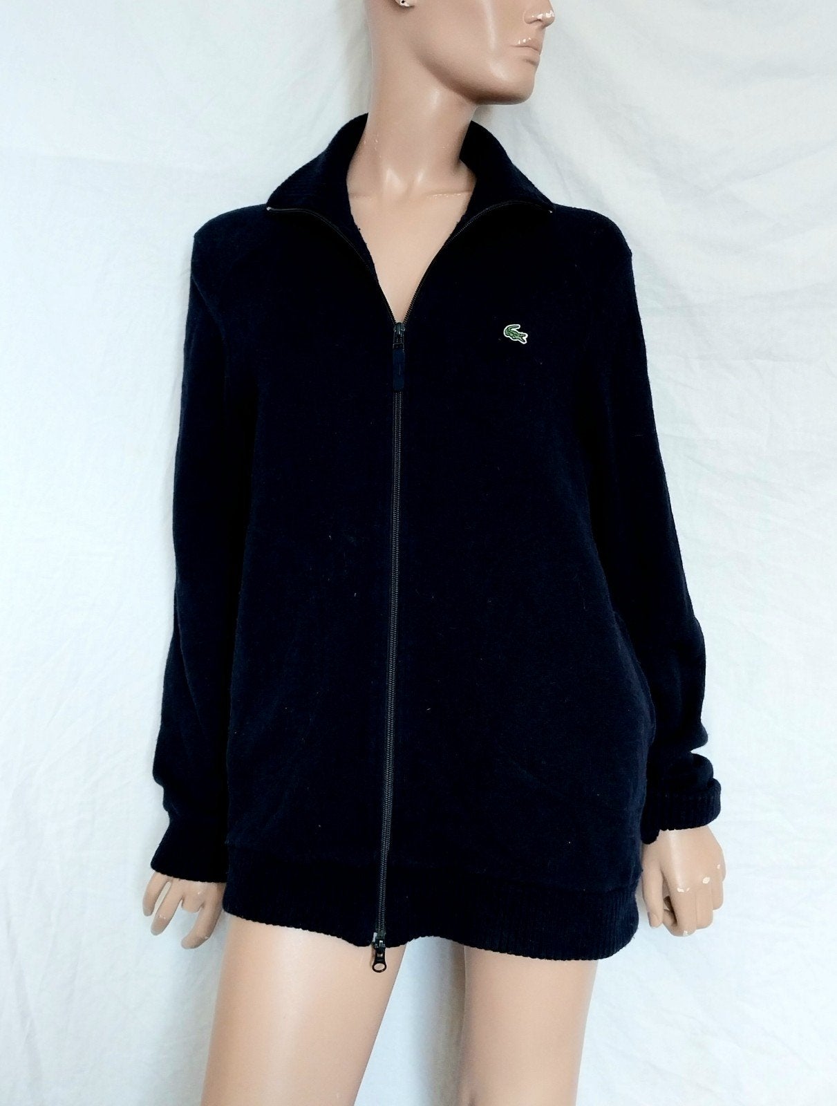 LACOSTE  Vest , Maat L , WOL, Kleding | Dames, Truien en Vesten, Ophalen, Zo goed als nieuw, Maat 42/44 (L), Zwart