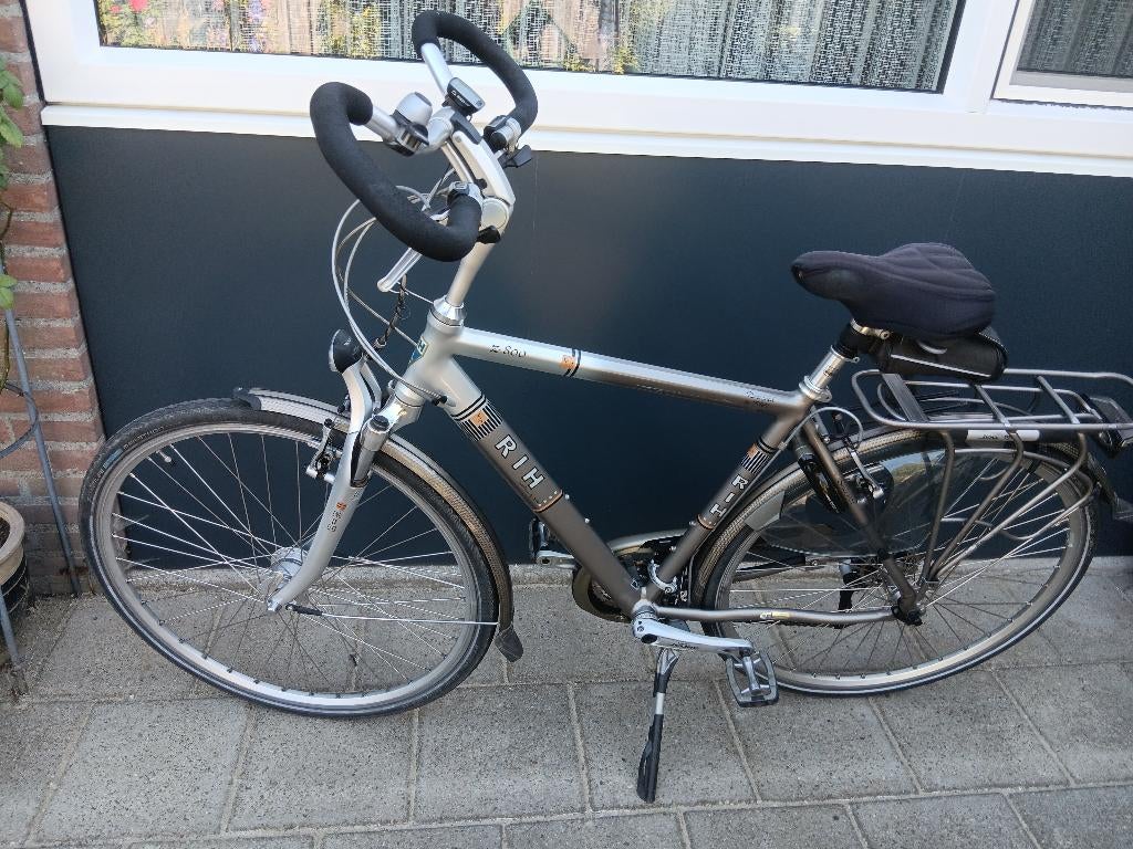 Heren fiets, Fietsen en Brommers, Fietsen | Heren | Herenfietsen, Velgrem, Versnellingen, 49 tot 53 cm, Zo goed als nieuw