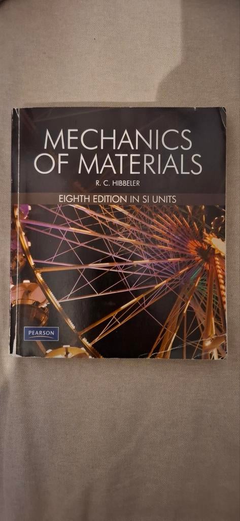 Mechanics of Materials, 8e - R.C. Hibbeler (Gebruikt), Ophalen of Verzenden, Gelezen, Werktuigbouwkunde, R. C. Hibbeler
