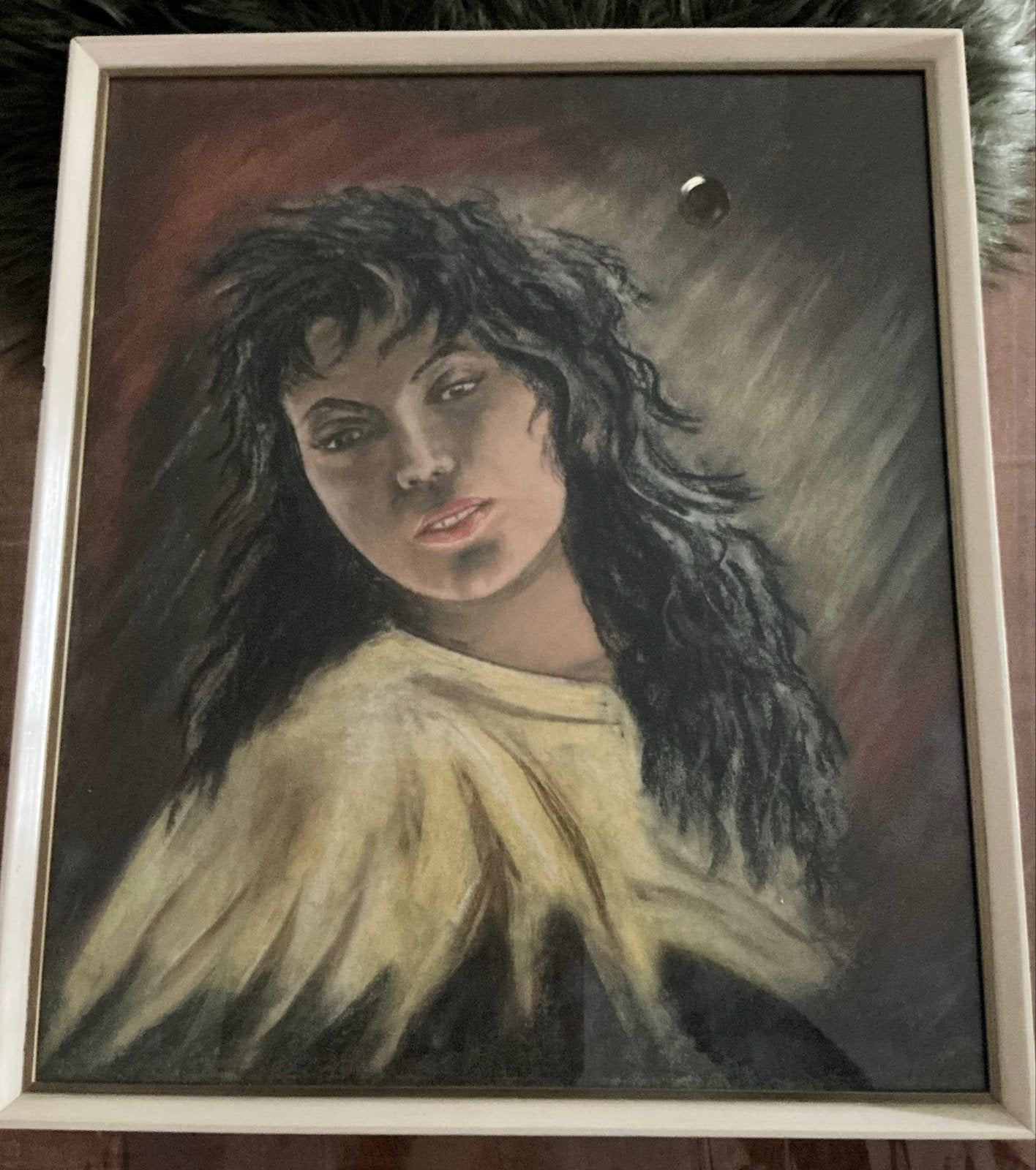Schilderij 'Zigeunerin' door M. van der Veen (1959), Antiek en Kunst, Doek, Portret of Personen, Realistisch, Ophalen of Verzenden