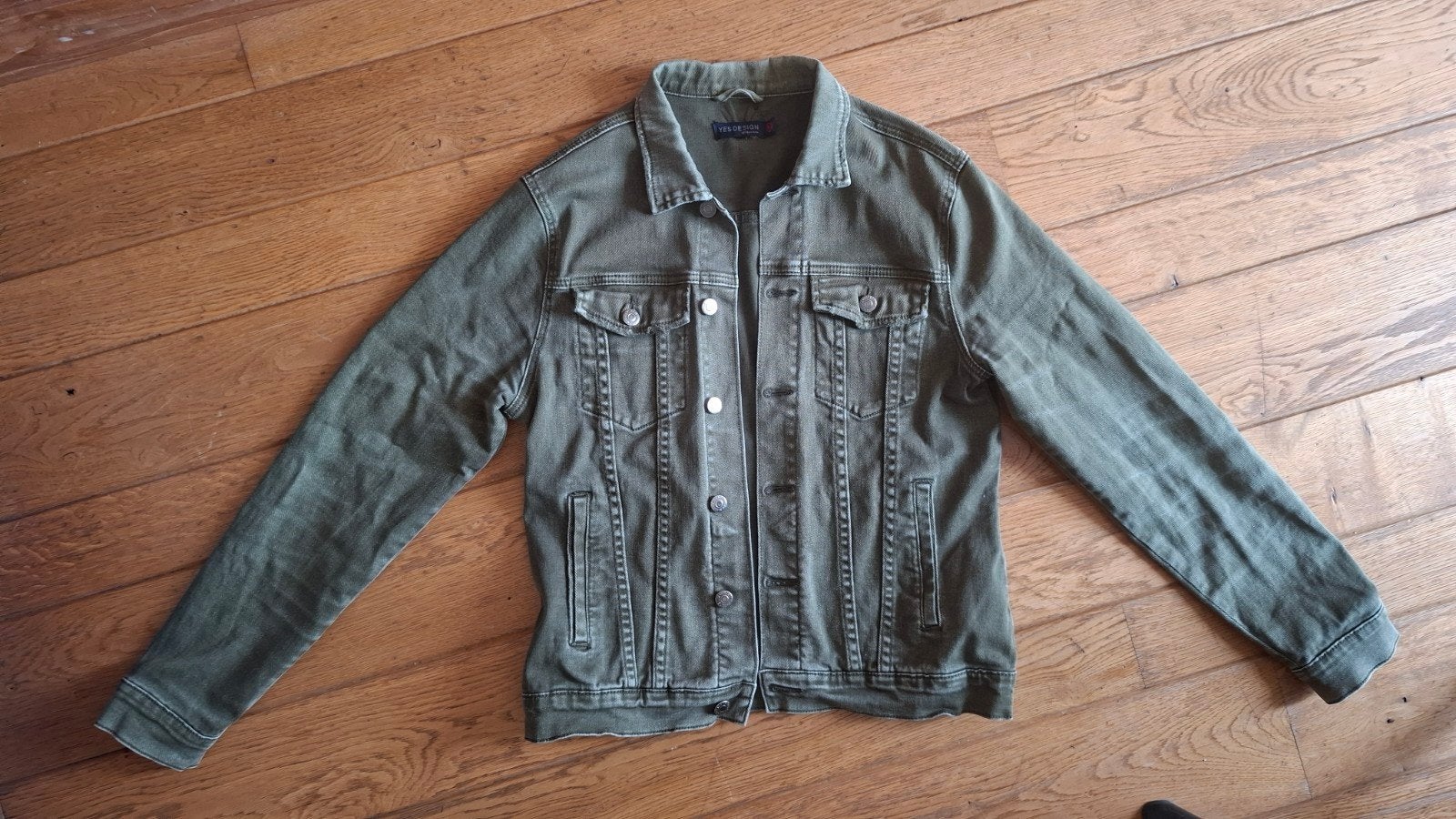 Jeansjasje.M., Kleding | Dames, Jasjes, Kostuums en Pakken, Ophalen of Verzenden, Zo goed als nieuw, Maat 38/40 (M), Groen