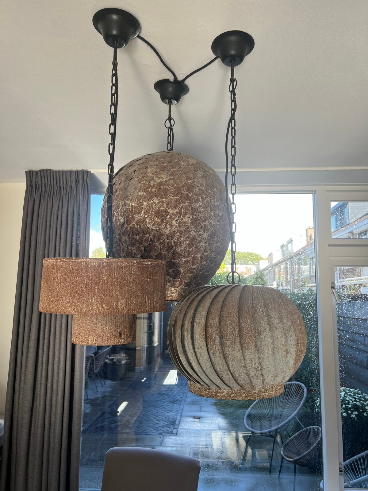 Prachtige Hoffz lampen set - Eyecatcher!, Huis en Inrichting, Ophalen, Zo goed als nieuw, Metaal