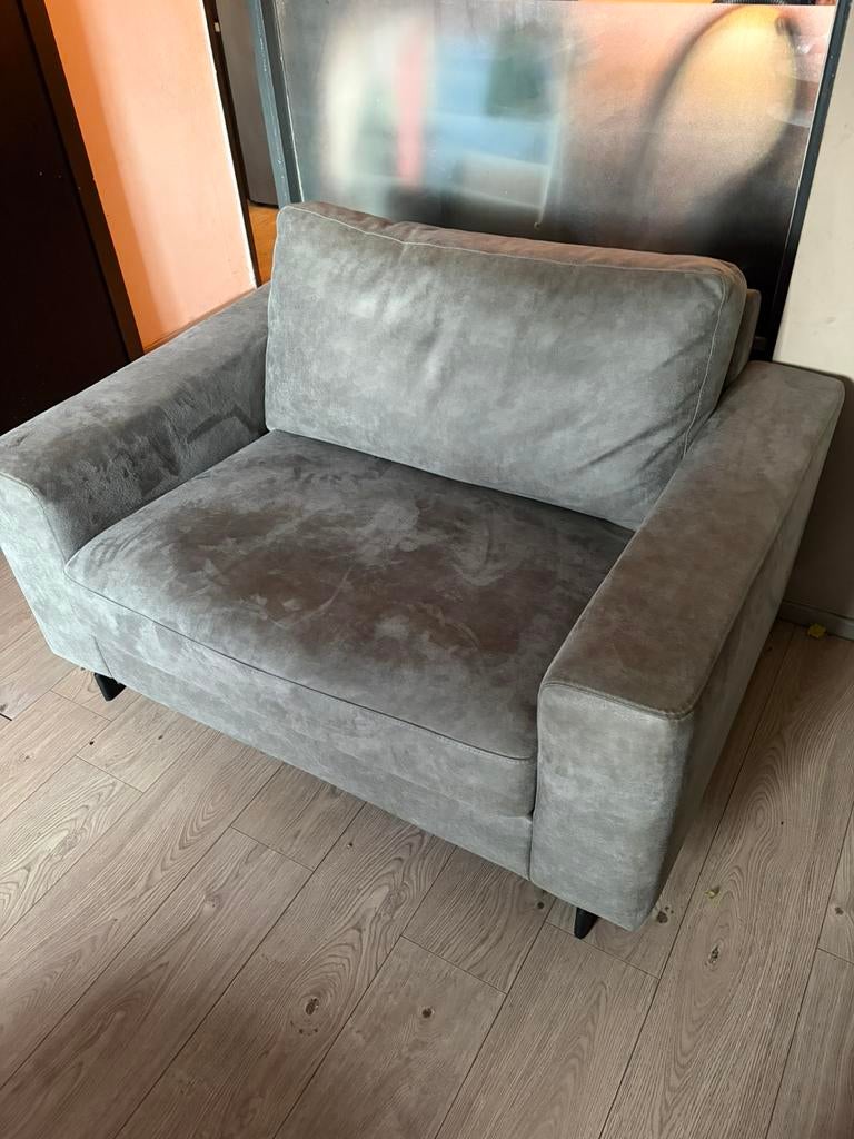 Love seat, Gebruikt, Ophalen of Verzenden, Leer, Love seat