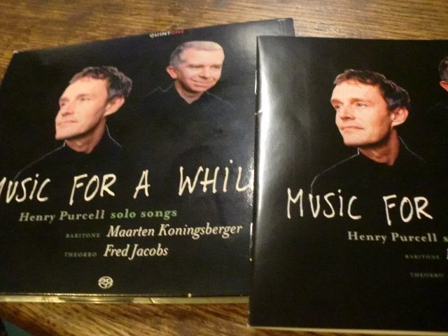Maarten Koningsberger &  Fred Jacobs- Purcel CD   cd 2008, Kamermuziek, Purcell, Ophalen of Verzenden, Zo goed als nieuw