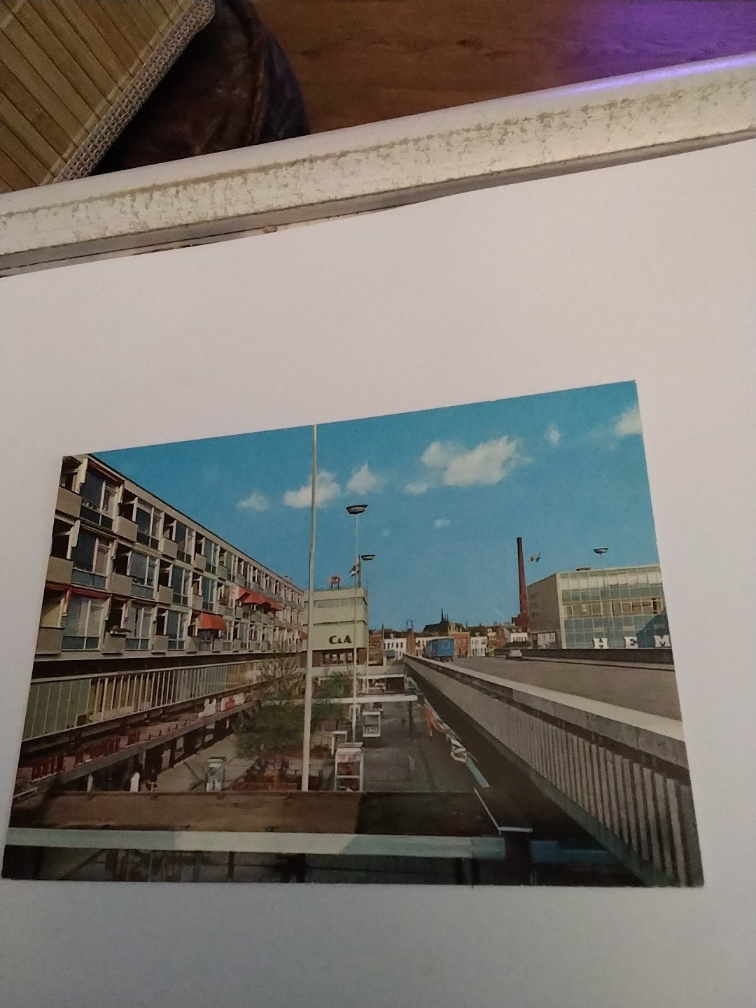 Vintage Ansichtkaart Vlaardingen Winkelcentrum Liesveld, Verzamelen, Ophalen of Verzenden, 1960 tot 1980, Ongelopen, Zuid-Holland