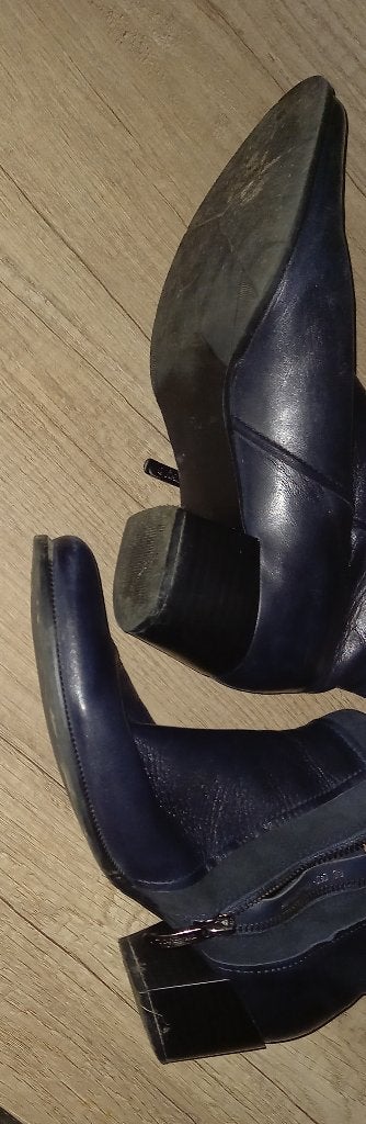 Schoenen, Ophalen, Schoenen met lage hakken, Blauw, Gedragen