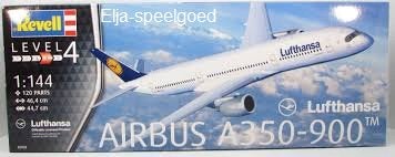 Revell 1:144 Airbus A 350-900 Lufthansa 3938 modelbouw 2013, 1:72 tot 1:144, Revell, Nieuw, Ophalen of Verzenden