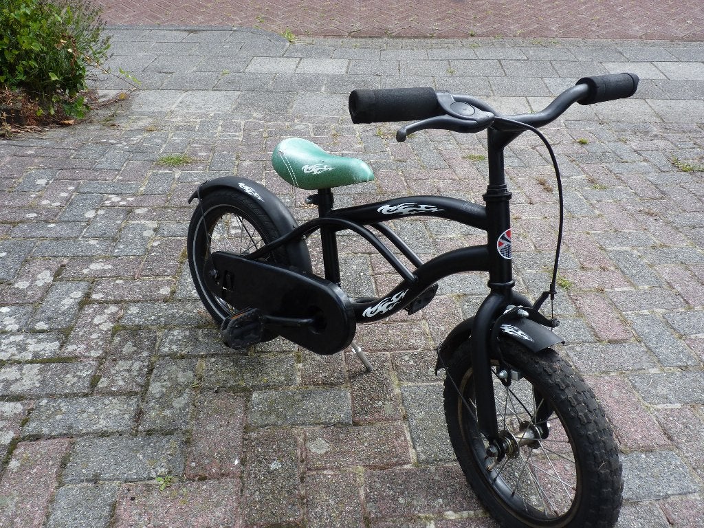 14 inch Stoer Jongens kleuter cruisertje in prima staat, Fietsen en Brommers, Ophalen, Terugtraprem, Gebruikt, Staal