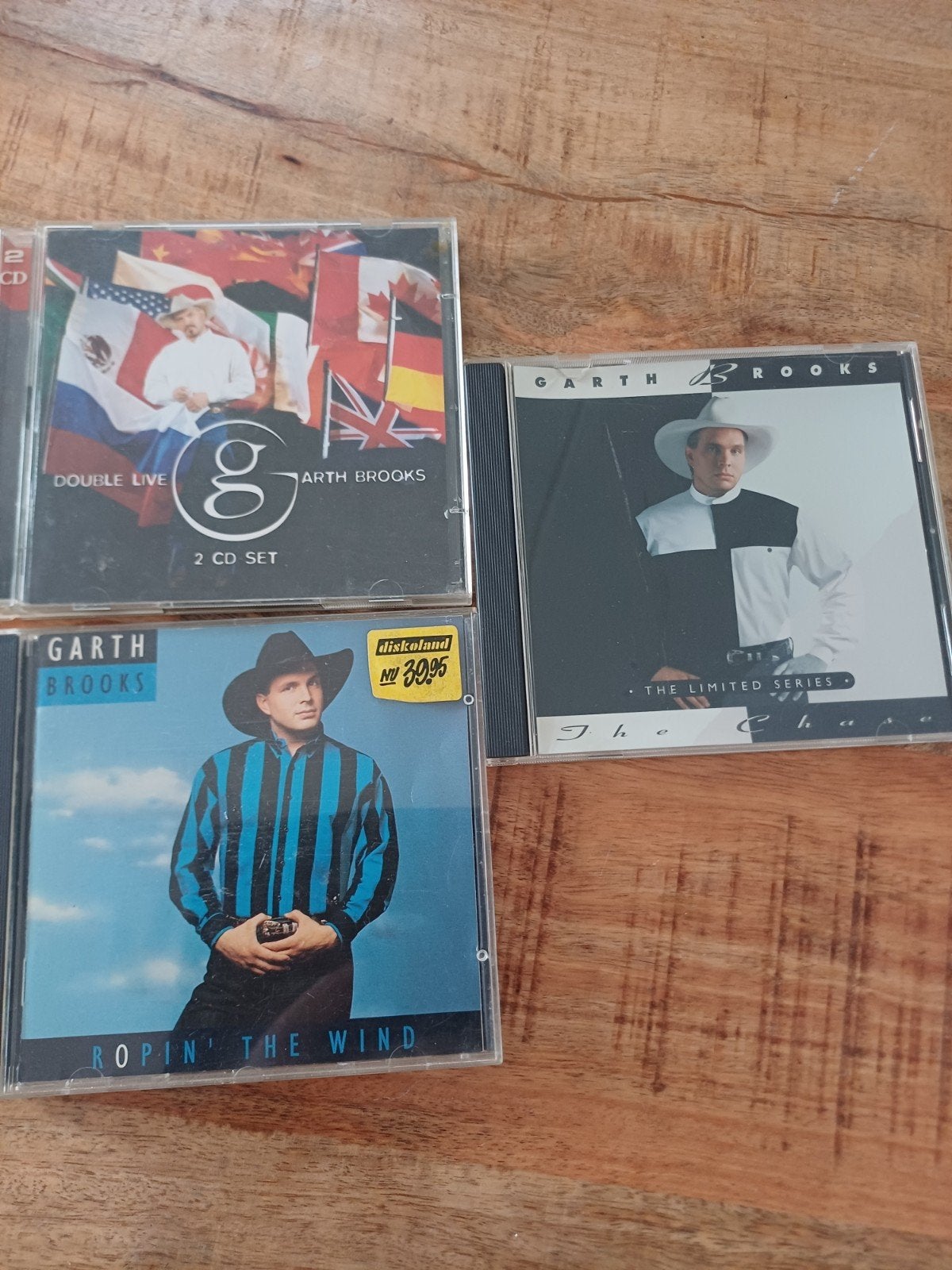 Garth Brooks CD's: Double Live, The Chase, Ropin' the Wind, Cd's en Dvd's, Ophalen, Gebruikt, Inclusief doosje, Country