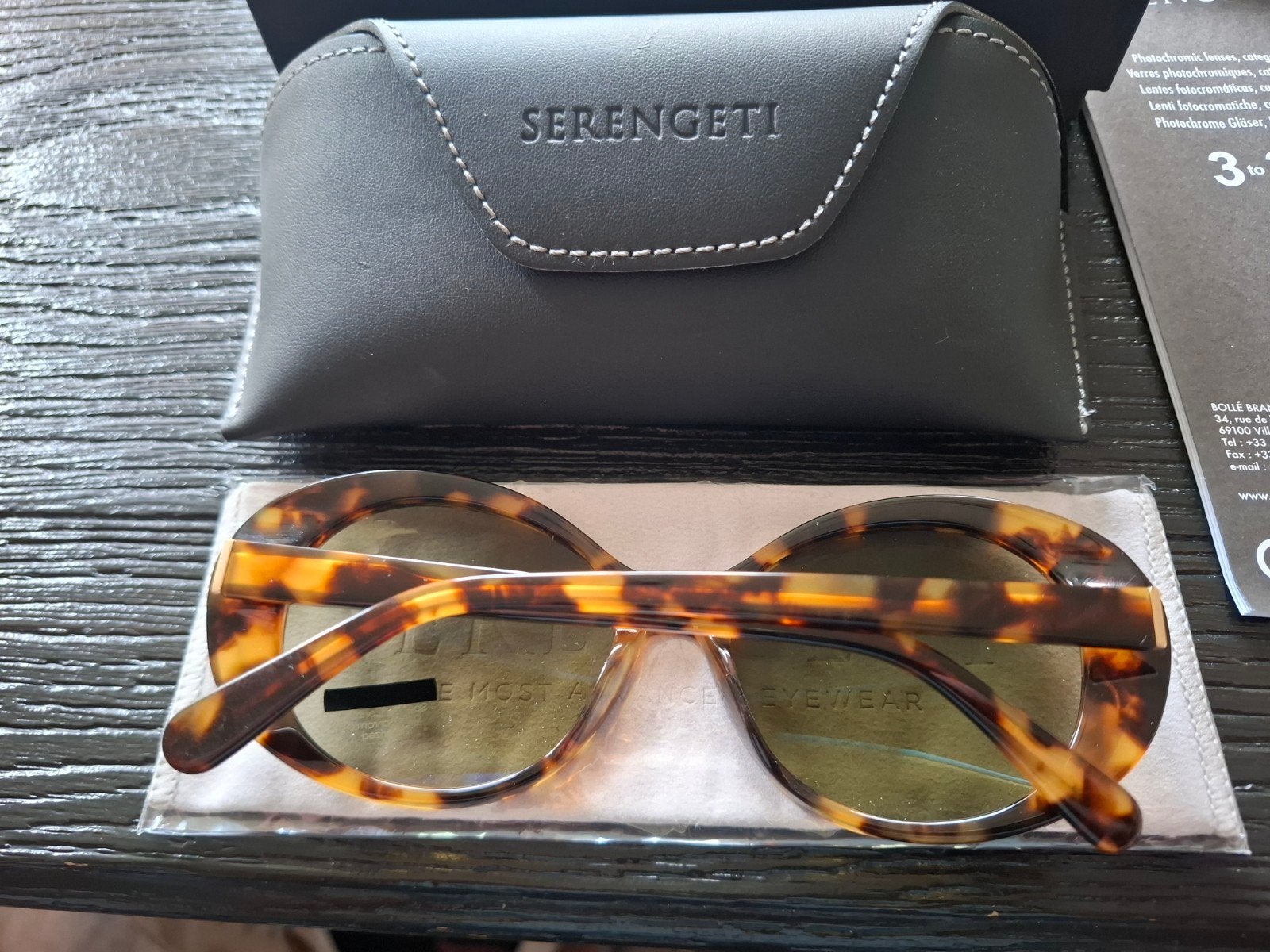 Nieuwe Serengeti Bacall Zonnebril - Stijlvol & Beschermend, Overige merken, Zonnebril, Bruin, Nieuw