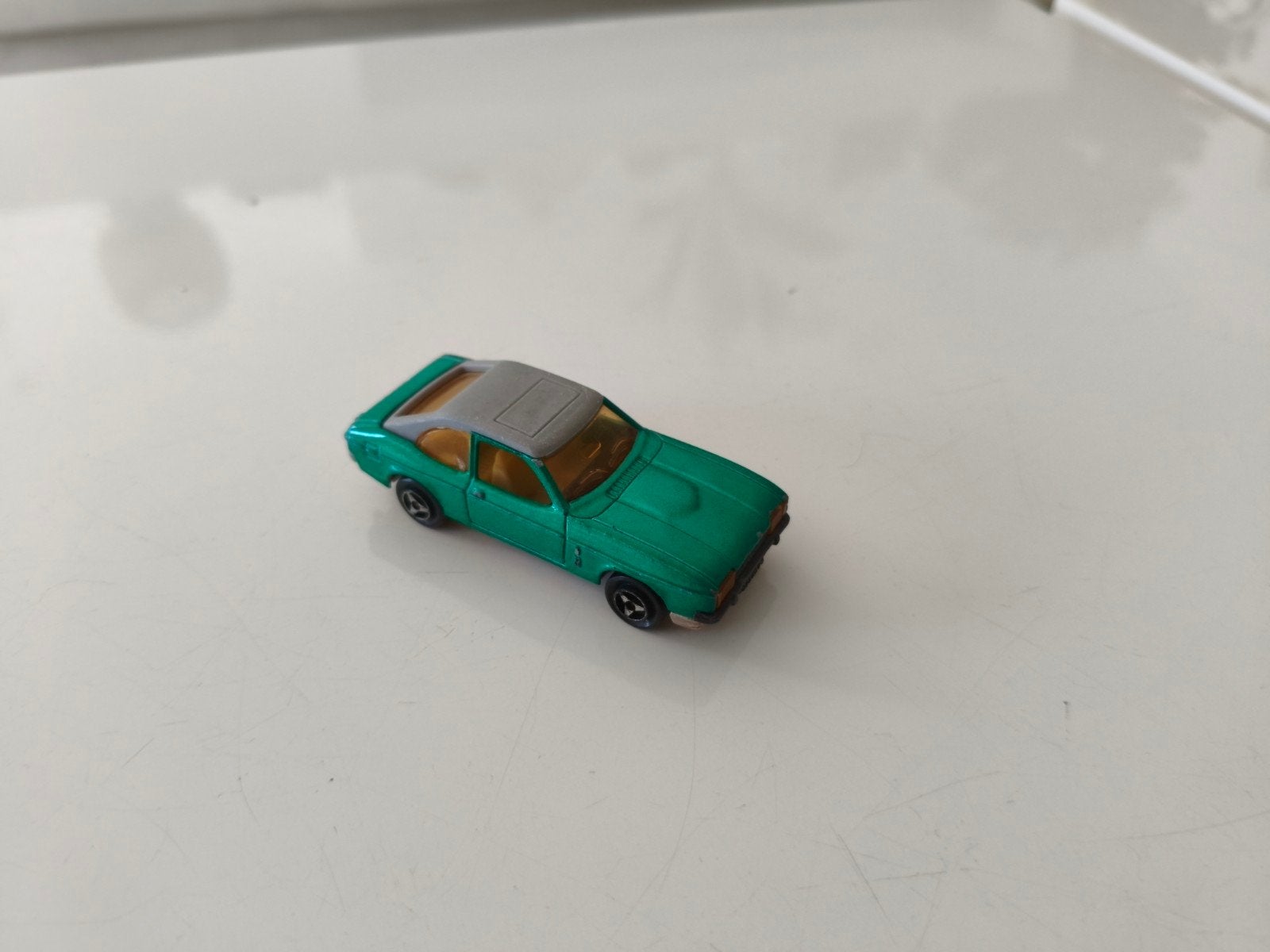 Majorette Ford Capri - Groen modelauto, Ophalen of Verzenden, Gebruikt, Auto, Majorette