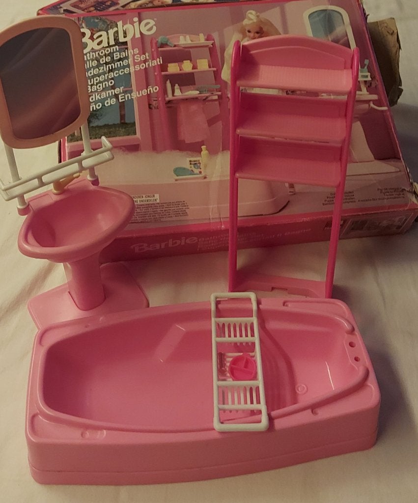 Barbie badkamer, Kinderen en Baby's, Ophalen of Verzenden, Gebruikt, Toebehoren