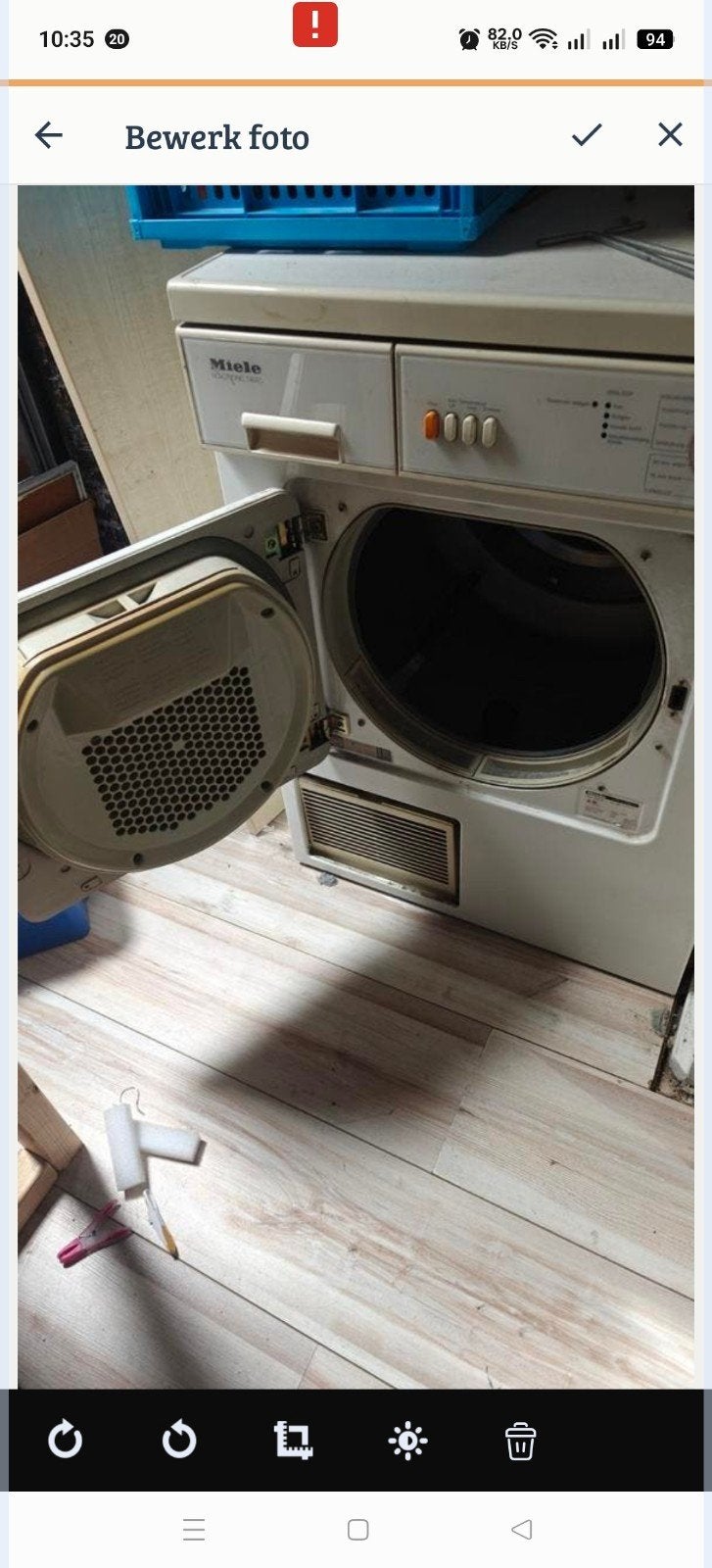 Miele droger, 6 tot 8 kg, Gebruikt, Ophalen of Verzenden, 85 tot 90 cm