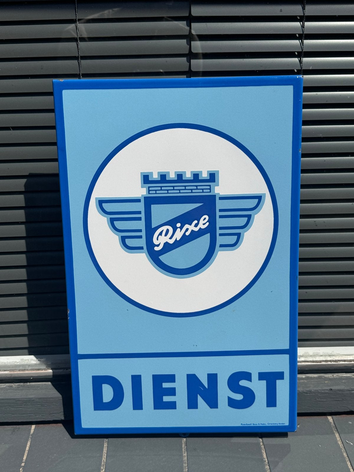 Rixe Emaille Reclamebord - Dienst, Ophalen of Verzenden
