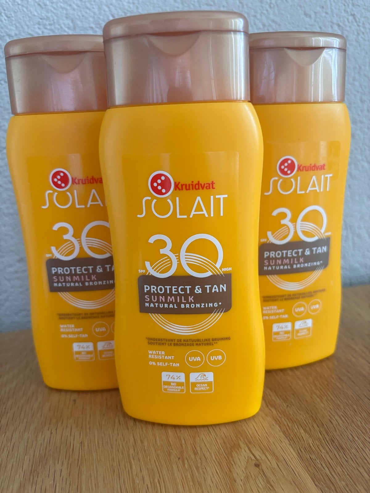 NIEUW - 3 Kruidvat Solait Sunmilk factor 30 zonnebrandcrème, Ophalen of Verzenden, Nieuw, Zonnebrand of After Sun