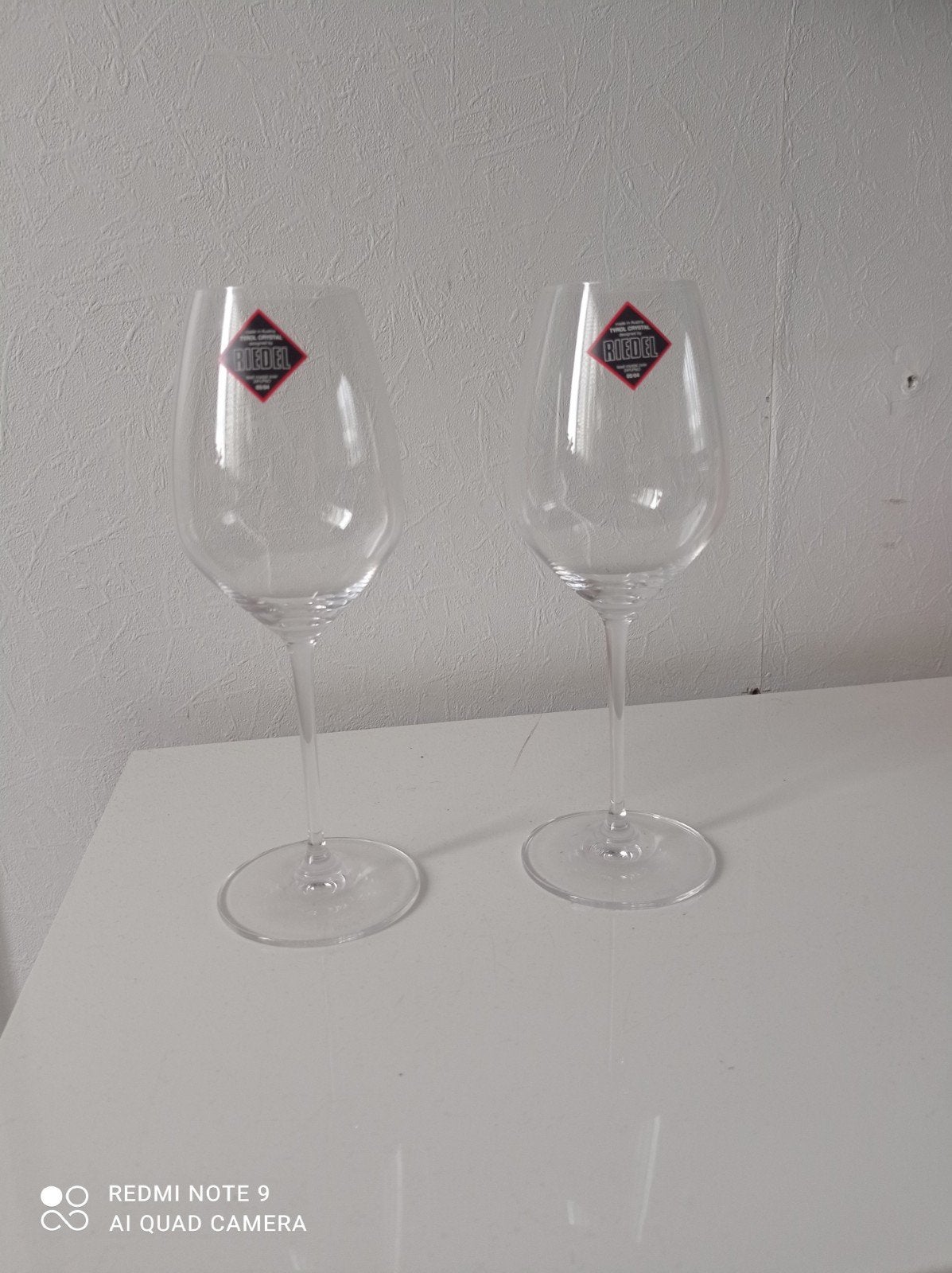 Twee Riedel Tyrol Crystal glazen Made in Australië
Hoogte 24, Ophalen of Verzenden, Zo goed als nieuw, Overige typen