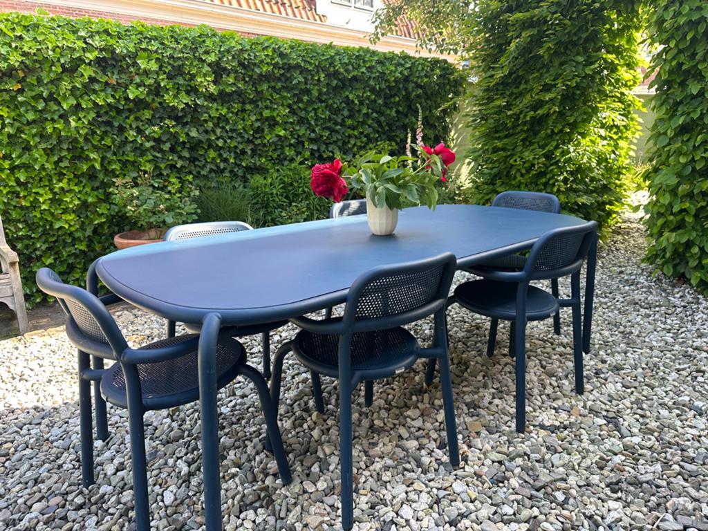Fatboy Toni tuinset: 6-persoons tafel met 6 stoelen, Ophalen, Gebruikt, Eettafel, 6 zitplaatsen