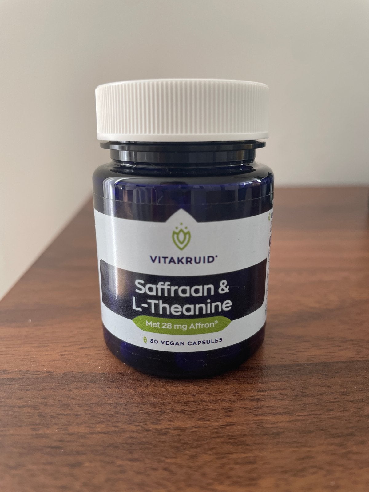 Vitakruid Saffraan & L-Theanine supplement 30 vegan capsules, Ophalen of Verzenden, Nieuw, Overige typen
