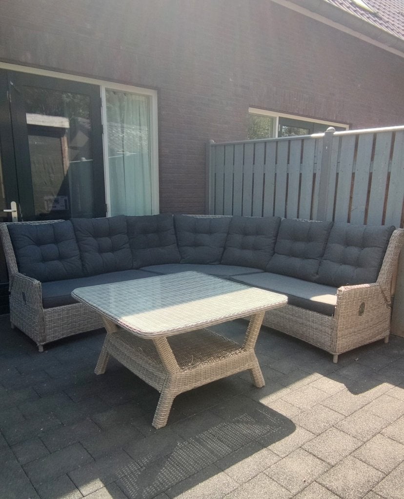 loungebank/loungehoek met tafel van Sanur, Ophalen, 5 zitplaatsen, Gebruikt, Loungeset