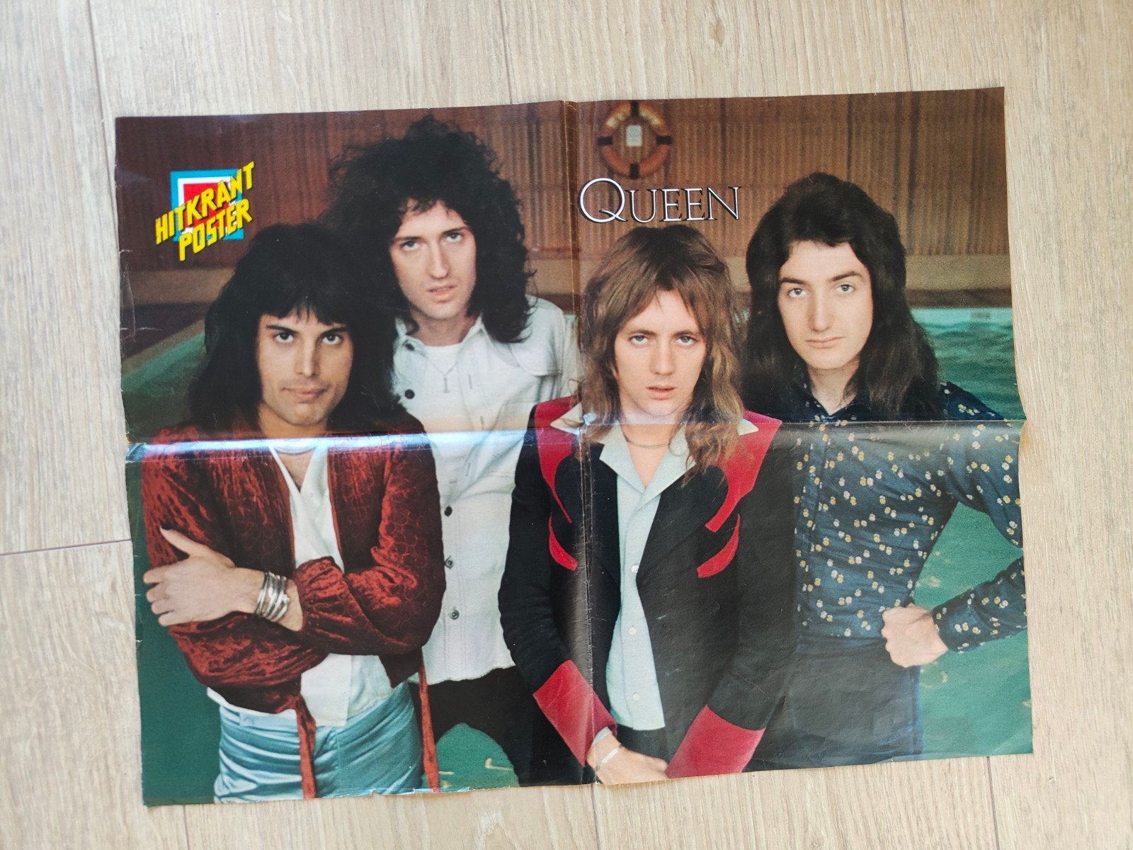Grote Hitkrant Poster Queen, Ophalen of Verzenden, 1960 tot 1980, Nederland, Tijdschrift