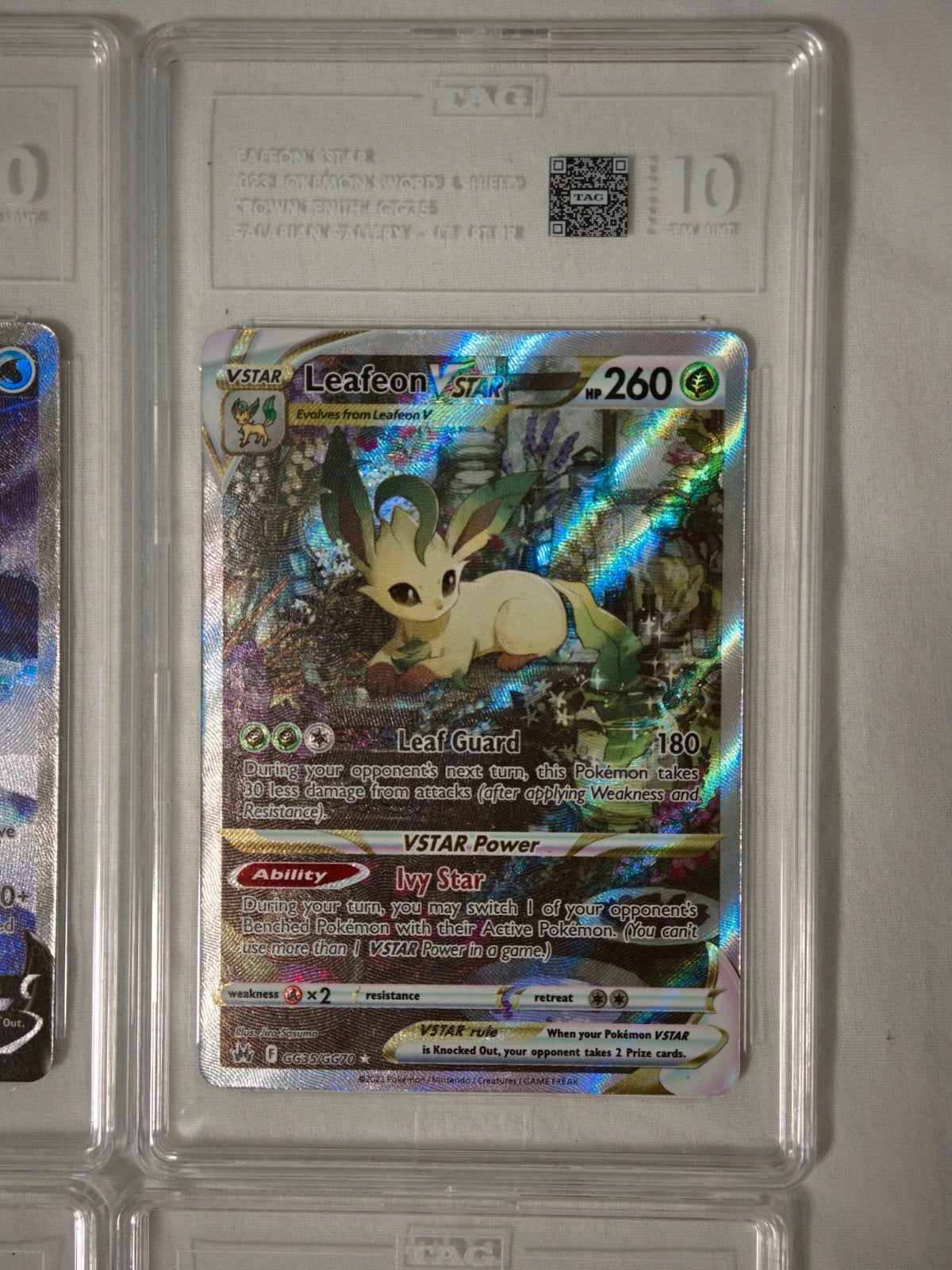 Pokémon Kaarten TAG Graded - Leafeon VSTAR, Suicune, Darkrai, Ophalen of Verzenden, Zo goed als nieuw, Meerdere kaarten, Foil