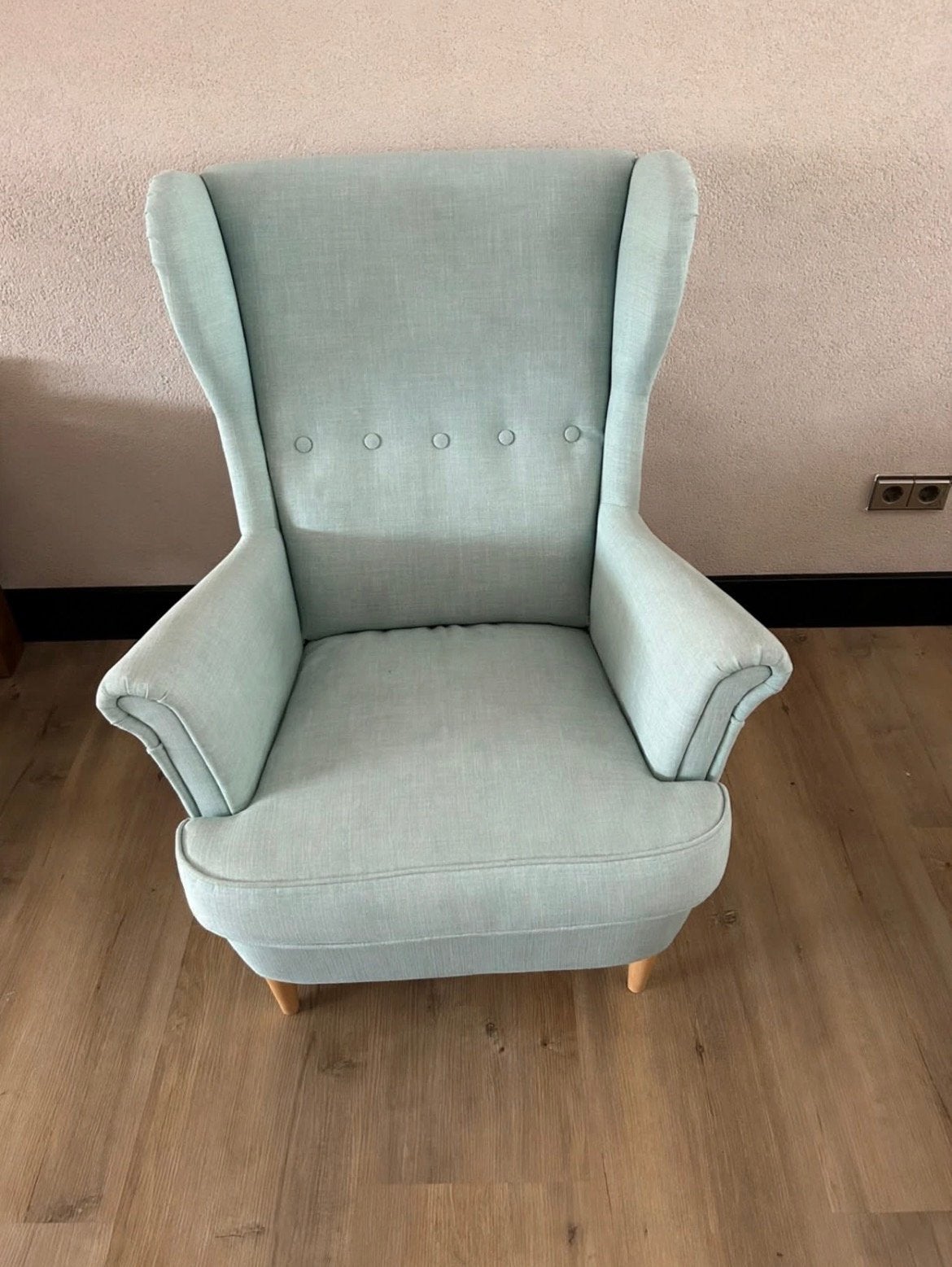 2x IKEA Strandmon oorfauteuil, Huis en Inrichting, Ophalen, Gebruikt, Stof, 75 tot 100 cm