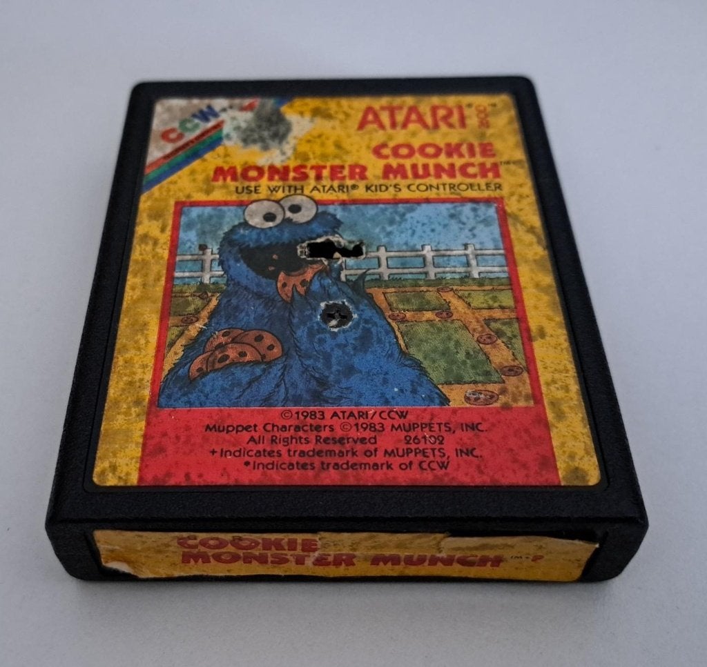 atari 2600 - Cookie Monster Crunch, Avontuur en Actie, 1 speler, Ophalen of Verzenden, Zo goed als nieuw