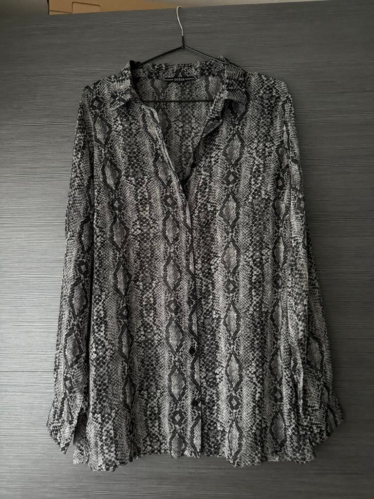 Guess blouse maat m, Ophalen, Zo goed als nieuw, Maat 38/40 (M), Zwart