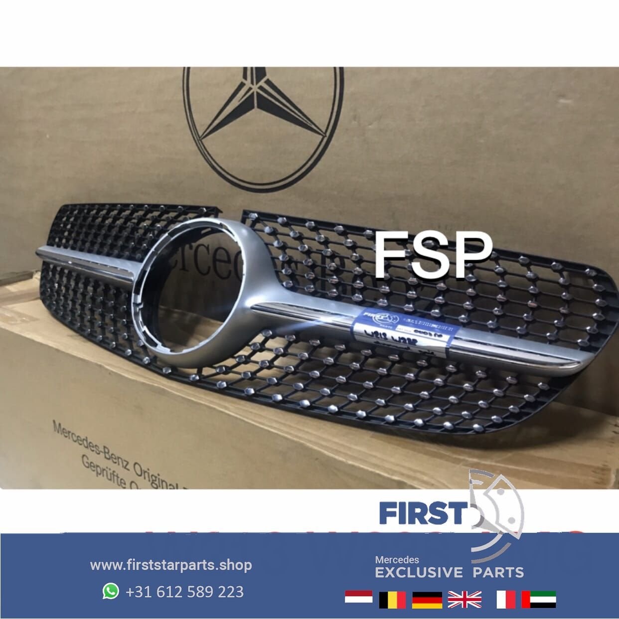 W213 W238 E KLASSE DIAMOND GRIL origineel Mercedes 2016-2020, Gebruikt, -, Ophalen of Verzenden, -