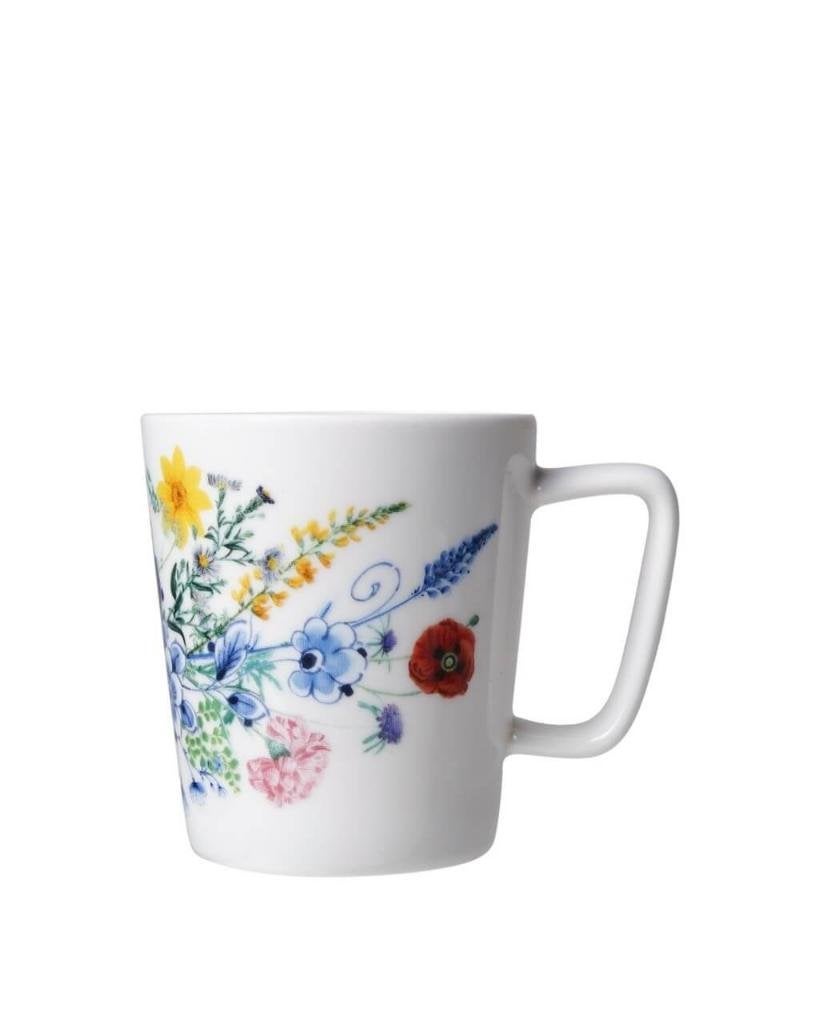 Heinen Delfts Blauw koffiemok Wildbloemen Bloementuin 145 ml, Overige merken, Delftsblauw, Porselein, Heinen Delfts Blauw