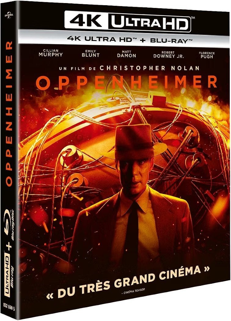 Oppenheimer 4K UHD/Ultra HD Blu-Ray FR NLO (Sealed) IMDb 8.5, Engels, Film, Nederlands, Ophalen of Verzenden