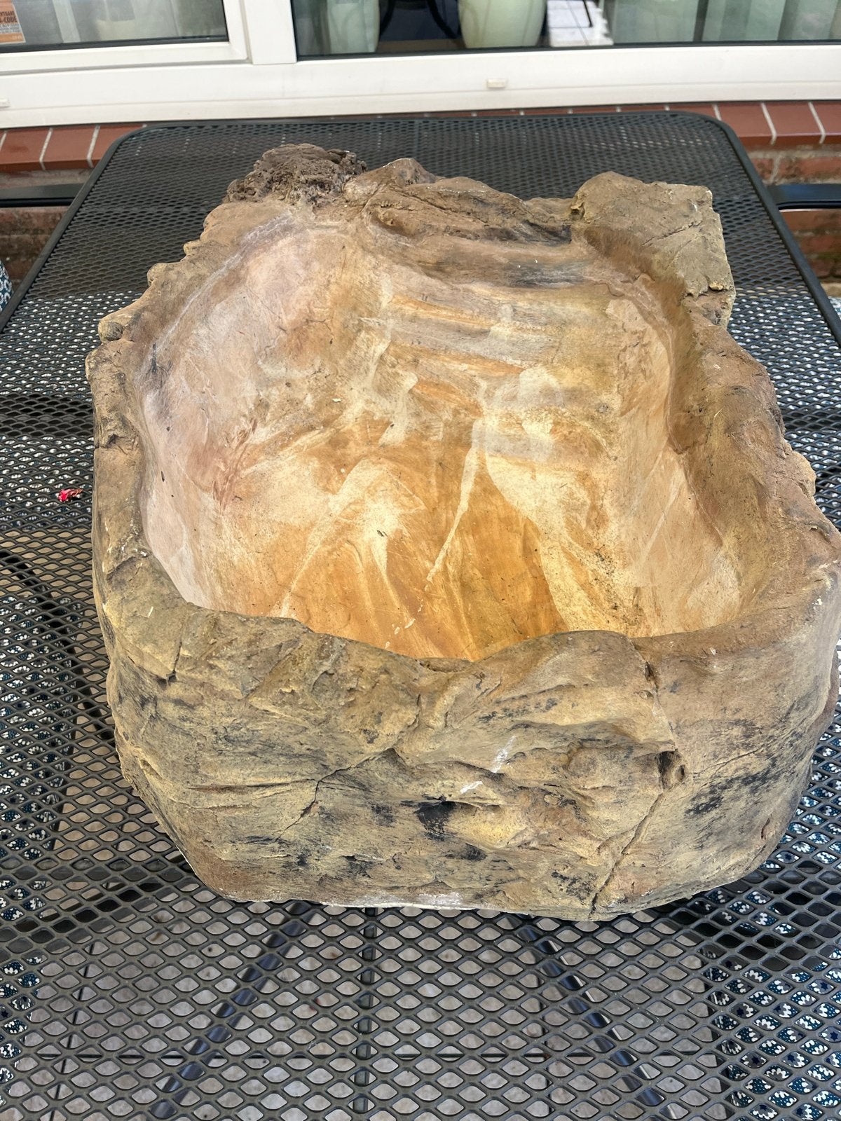 Decoratieve rotsvijver voor terrarium tuin of terras, Ophalen, Gebruikt