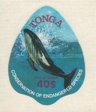 TONGA 2 - Dieren: zoogdieren (bultrug), Verzenden, Postfris, Dier of Natuur