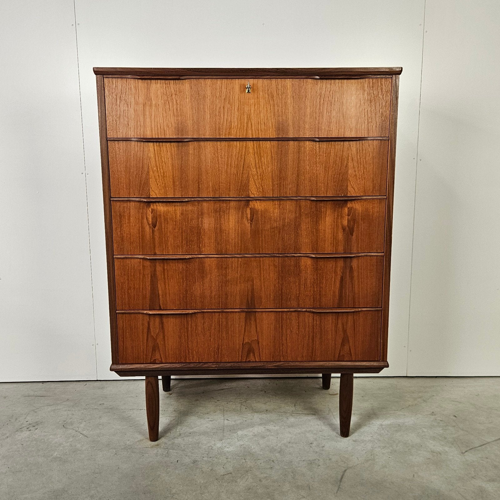 Vintage Deense ladekast teak, Ophalen of Verzenden
